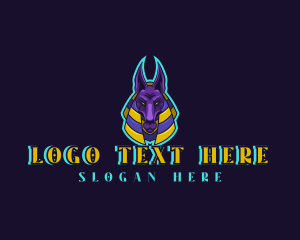 Deity - Egyptian Deity Jackal logo design