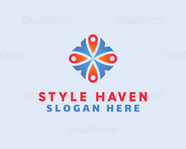 Flower Pattern Boutique Logo