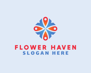 Flower Pattern Boutique logo design