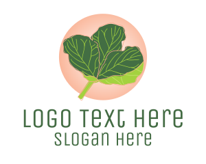 Healthy Diet - Fiddle Leaf Fig Plant logo design