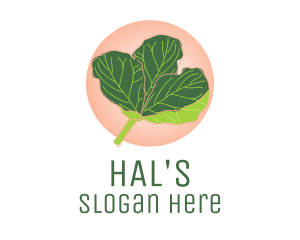 Healthy Diet - Fiddle Leaf Fig Plant logo design