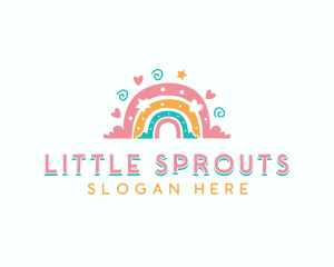 Daycare - Daycare Boho Rainbow logo design