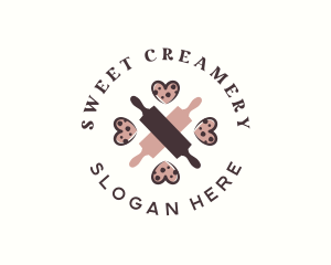 Heart Cookie Bakeshop logo design