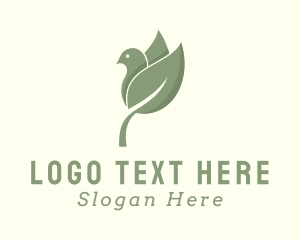 Bird Sanctuary - Freedom Leaf Bird logo design