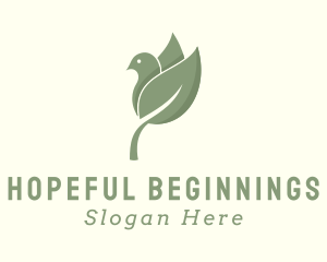 Hope - Freedom Leaf Bird logo design