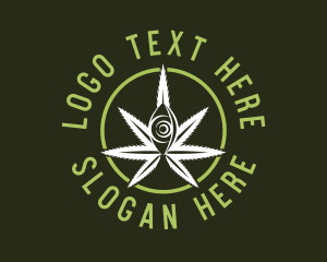 Cannabis - Medicinal Marijuana Eye logo design