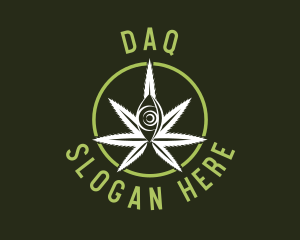 Farmer - Medicinal Marijuana Eye logo design