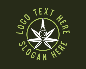 Plant - Medicinal Marijuana Eye logo design