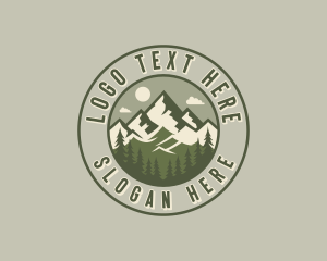 Mountain Hiking Summit Logo