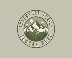 Mountain Hiking Summit logo design