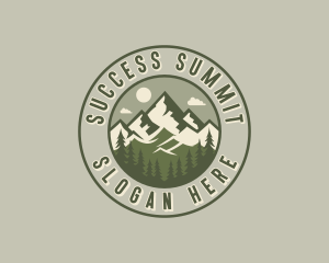 Mountain Hiking Summit logo design