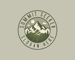 Mountain Hiking Summit logo design