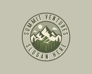 Mountain Hiking Summit logo design