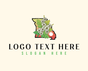 Missouri - Missouri Hawthorn Blossom Flower logo design