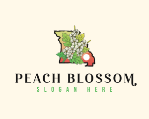 Missouri Hawthorn Blossom Flower logo design