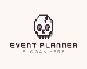 Skull - Skull Pixel logo design