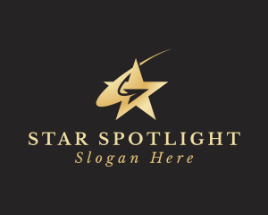 Star Arrow Swoosh logo design