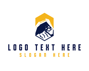 Mining - Digging Machinery Builder logo design