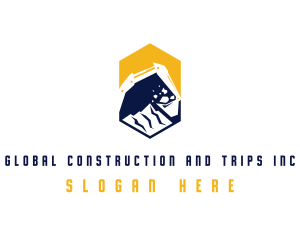 Excavation - Digging Machinery Builder logo design