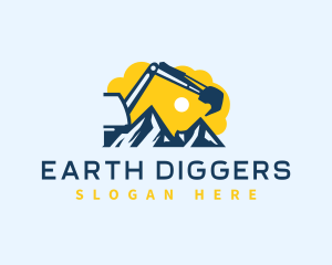 Digging - Excavator Demolition Digging logo design
