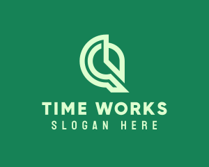 Time - Time Digital Clock logo design