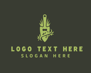 Grass - Lawn Garden Trowel logo design
