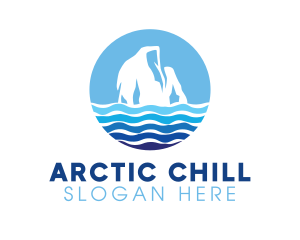 Iceberg - Antarctica Sea Iceberg logo design