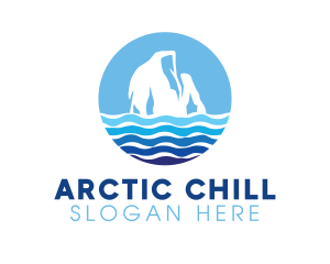 Antarctica Sea Iceberg logo design