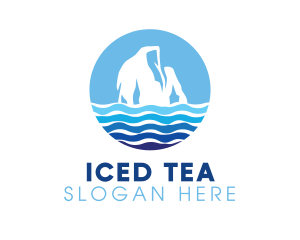 Antarctica Sea Iceberg logo design