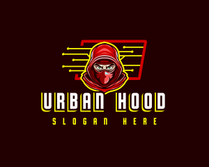 Hood - Cyber Hacker Ninja logo design