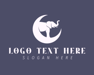 Religious - Wild Elephant Moon logo design