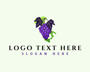 Italy - Italy Grape Fruit logo design