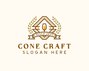 Wine Liquor Bar logo design