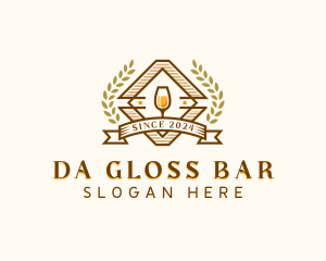 Wine Liquor Bar logo design