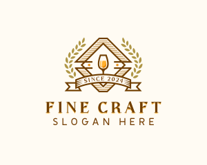 Wine Liquor Bar logo design