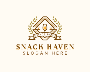 Wine Liquor Bar logo design