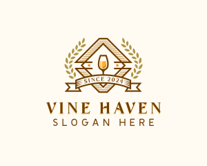 Wine Liquor Bar logo design