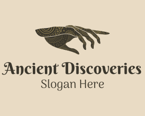 Archaeology - Fortune Telling Hand logo design