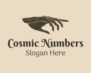 Numerology - Fortune Telling Hand logo design