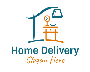 Modern Lamp Drawer logo design