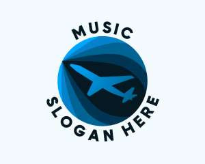 Blue Airplane Tour  Logo