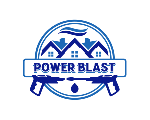 Housekeeping Power Wash  logo design