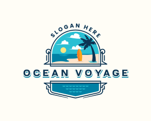 Beach Resort Vacation logo design