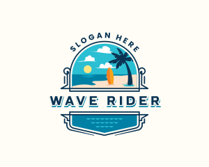 Beach Resort Vacation logo design