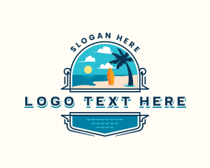 Island - Beach Resort Vacation logo design