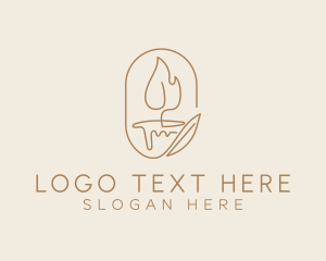 Tribute - Scented Candle Light logo design