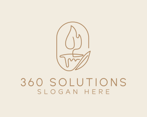 Scented Candle Light  logo design