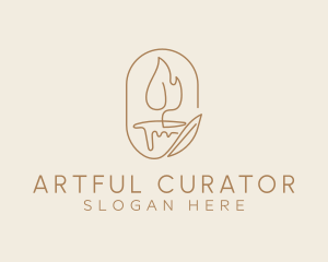 Scented Candle Light  logo design