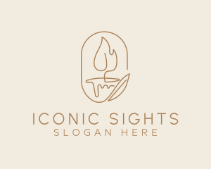 Scented Candle Light  logo design