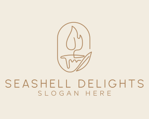 Scented Candle Light  logo design